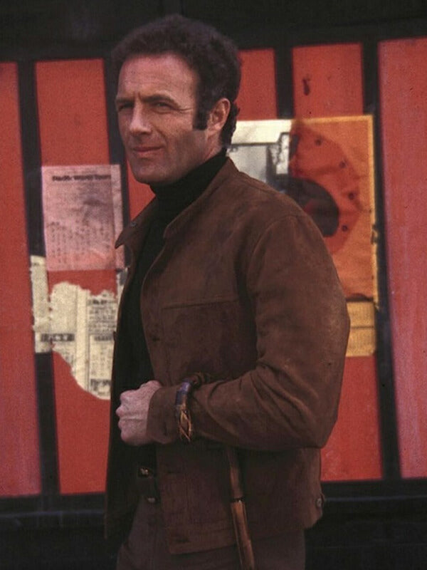 James Caan The Killer Elite Brown Suede Jacket