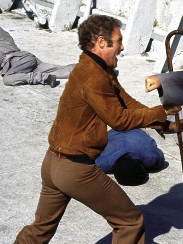 James Caan The Killer Elite Brown Suede Jacket