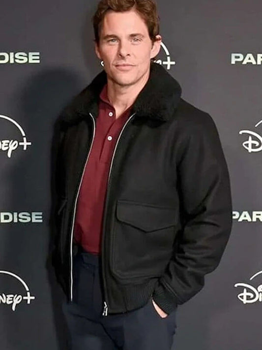 James Marsden Paradise S01 Black Wool Jacket