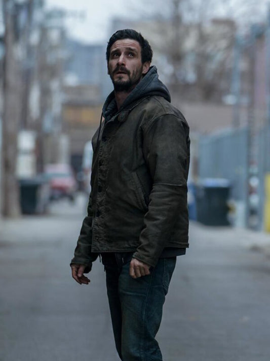 James Ransone Captive State Green Cotton Jacket