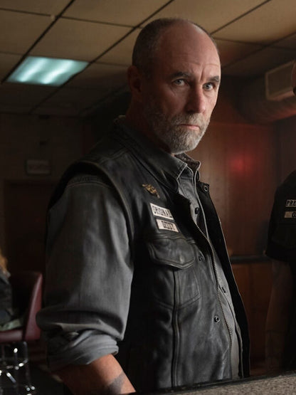 Jamie McShane Task 2025 Black Leather Vest