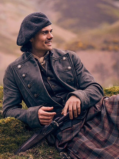 Jamie Roy Outlander Blood of My Blood Black Jacket