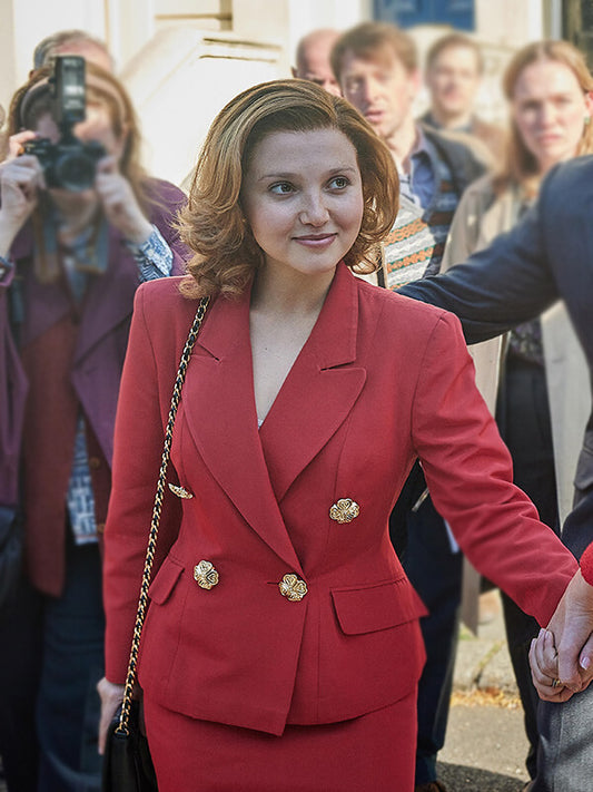 Jane Andrews The Lady 2026 Red Wool Blazer