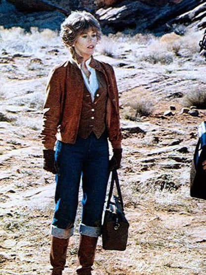 Jane Fonda The Electric Horseman Brown Suede Jacket
