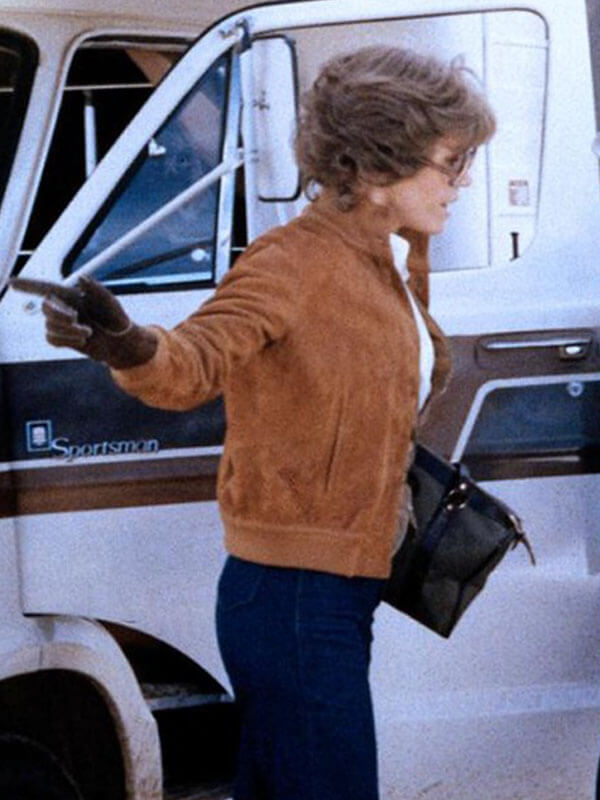Jane Fonda The Electric Horseman Brown Suede Jacket