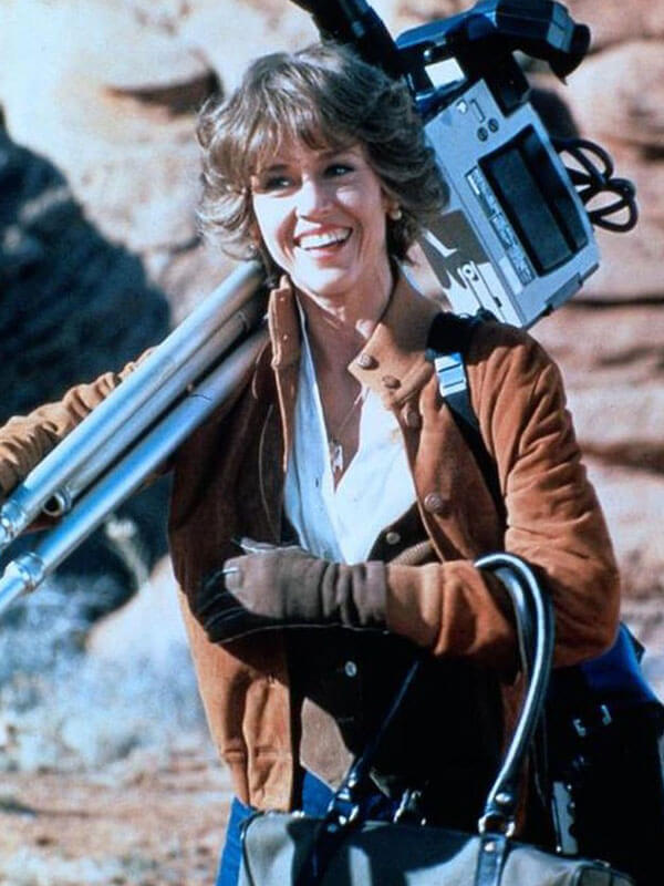 Jane Fonda The Electric Horseman Brown Suede Jacket