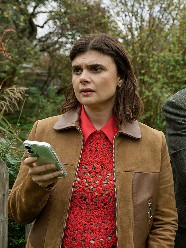 Janie Mallowan Death Valley Brown Suede Jacket