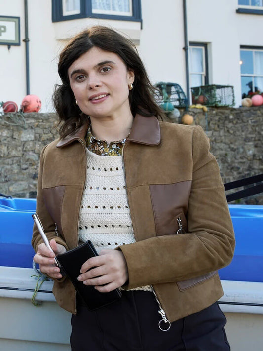 Janie Mallowan Death Valley Brown Suede Jacket