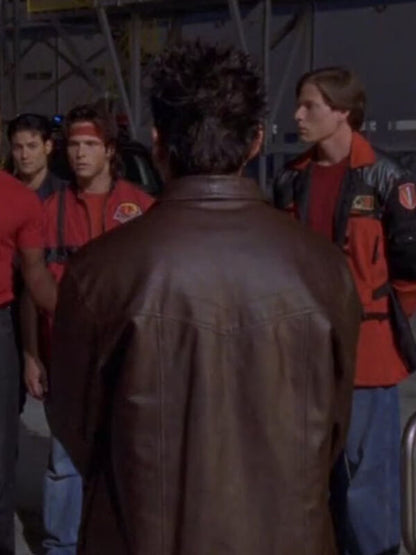 Jason David Frank Power Rangers Wild Force Leather Jacket