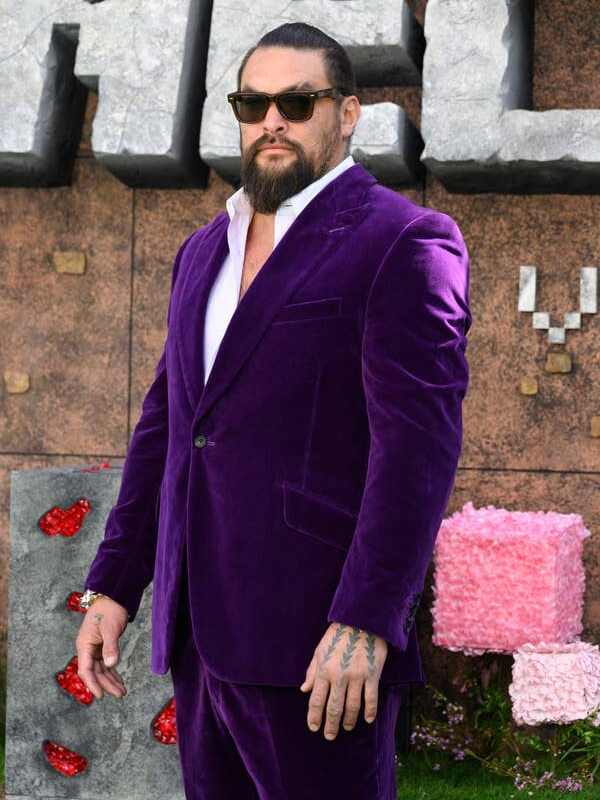  Jason Momoa Dune 3 Purple Velvet Jacket