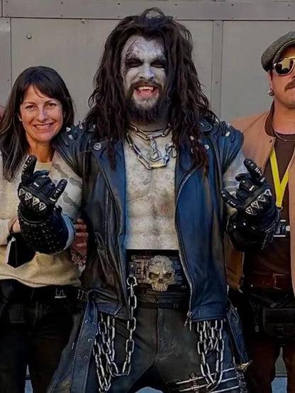 Jason Momoa Supergirl 2026 Black Leather Vest