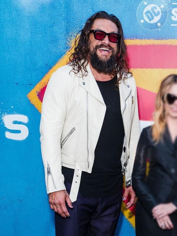 Jason Momoa Supergirl 2026 White Biker Jacket
