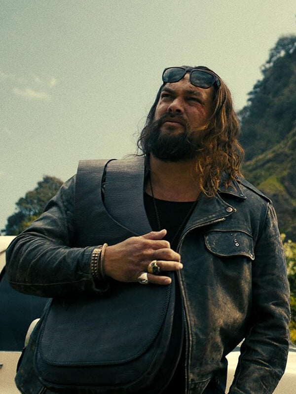 Jason Momoa The Wrecking Crew 2026 Leather Jacket