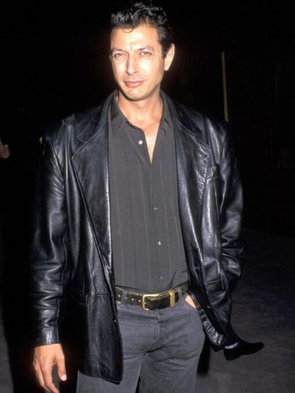Jeff Goldblum Jurassic Park Vintage Leather Coat