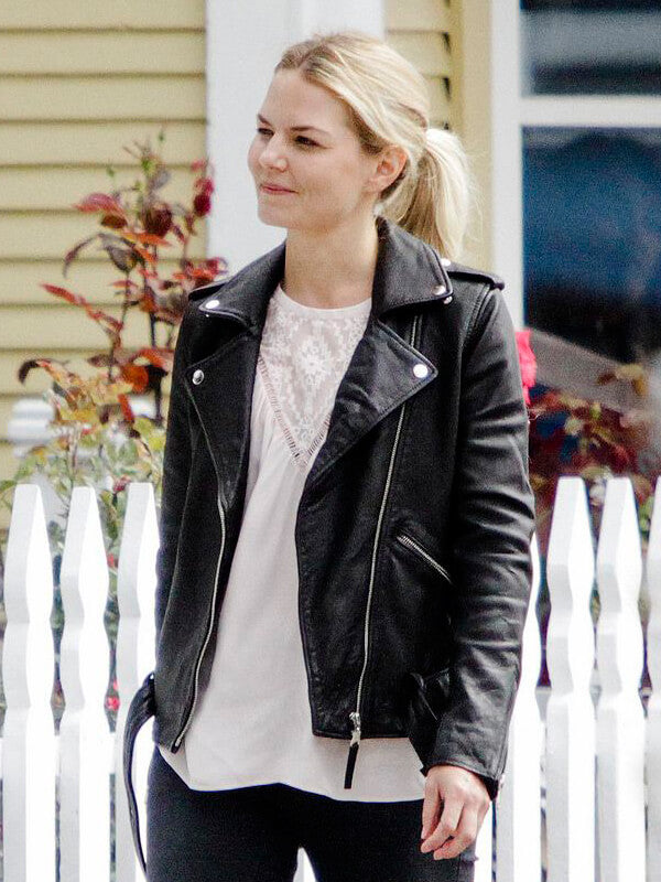 Jennifer Morrison Once Upon A Time Black Leather Jacket