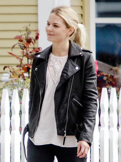 Jennifer Morrison Once Upon A Time Black Leather Jacket
