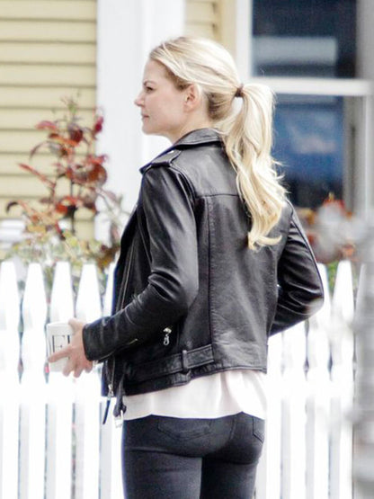 Jennifer Morrison Once Upon A Time Black Leather Jacket