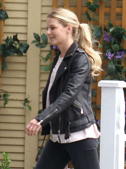 Jennifer Morrison Once Upon A Time Black Leather Jacket