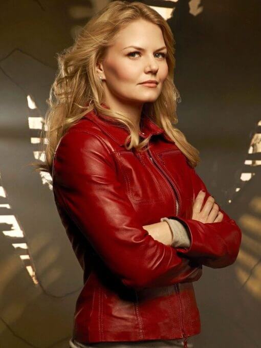 Jennifer Morrison Once Upon A Time Red Leather Jacket
