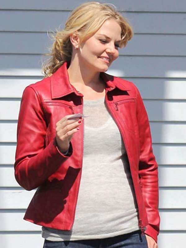Jennifer Morrison Once Upon A Time Red Leather Jacket