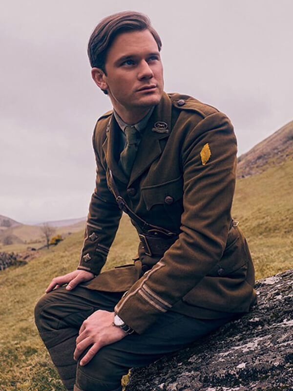 Jeremy Irvine Outlander: Blood of My Blood S01 Brown Jacket
