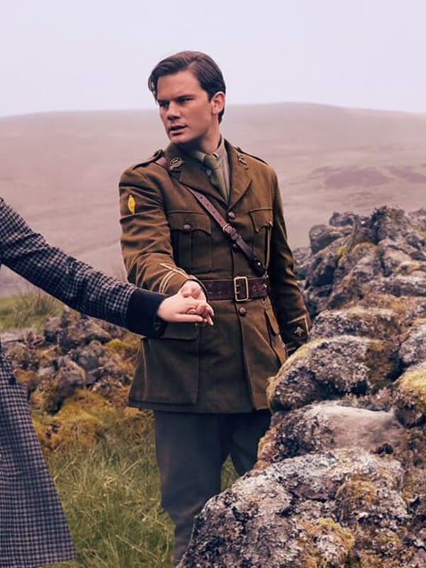 Jeremy Irvine Outlander: Blood of My Blood S01 Brown Jacket