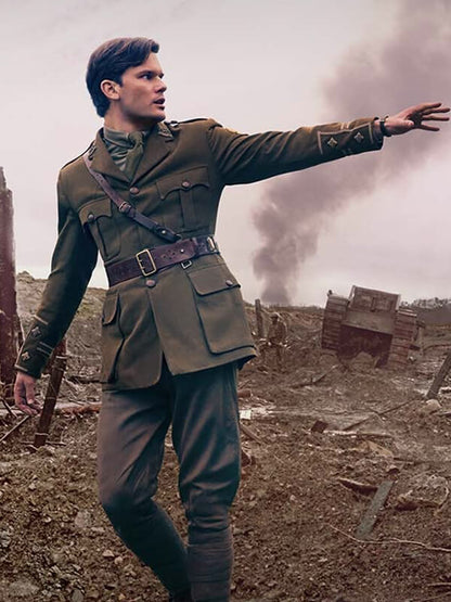 Jeremy Irvine Outlander: Blood of My Blood S01 Brown Jacket