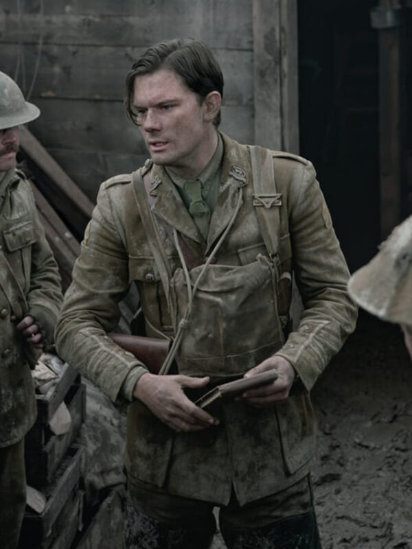 Jeremy Irvine Outlander: Blood of My Blood S01 Brown Jacket