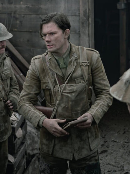 Jeremy Irvine Outlander: Blood of My Blood S01 Brown Jacket