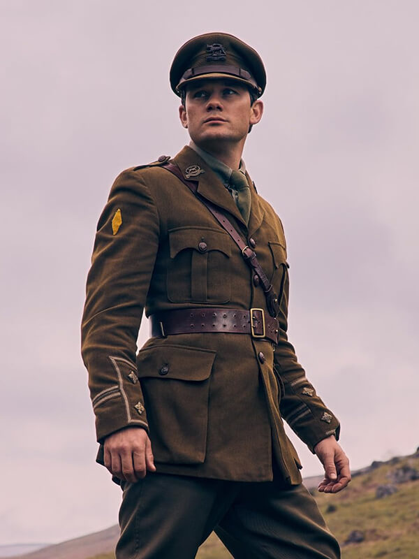 Jeremy Irvine Outlander: Blood of My Blood S01 Brown Jacket
