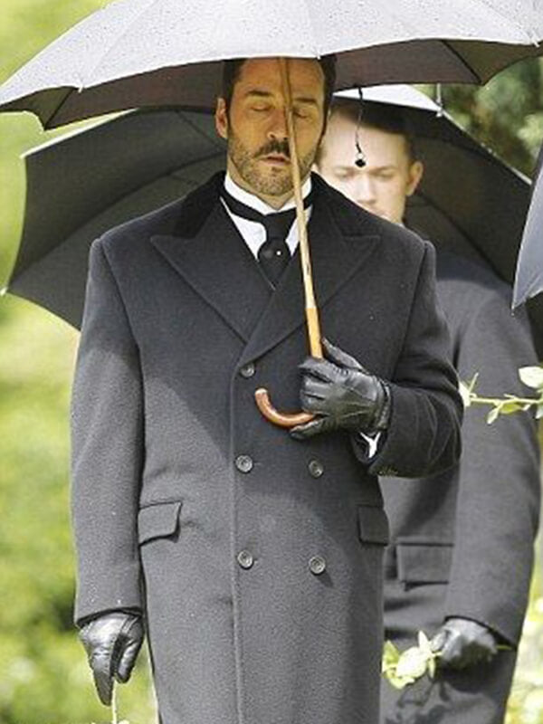 Jeremy Piven Mr Selfridge Black Wool Coat