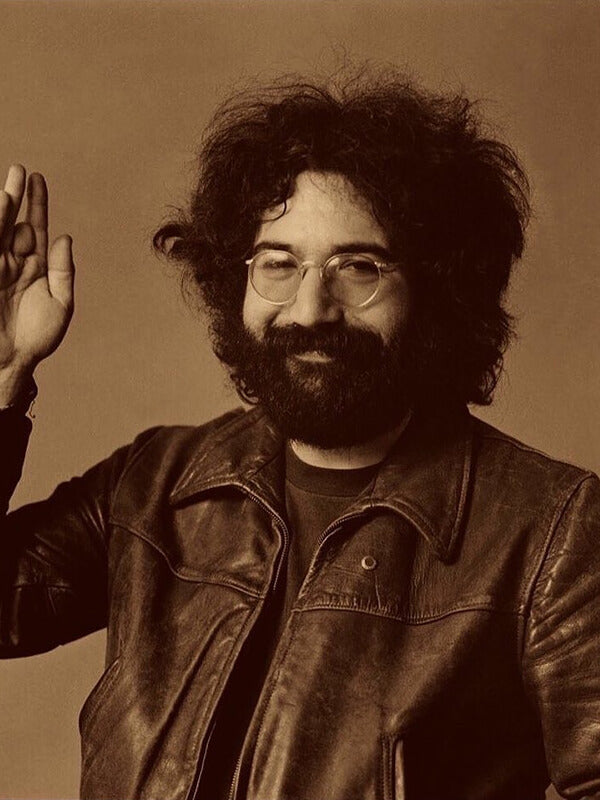Jerry Garcia Brown Leather Jacket
