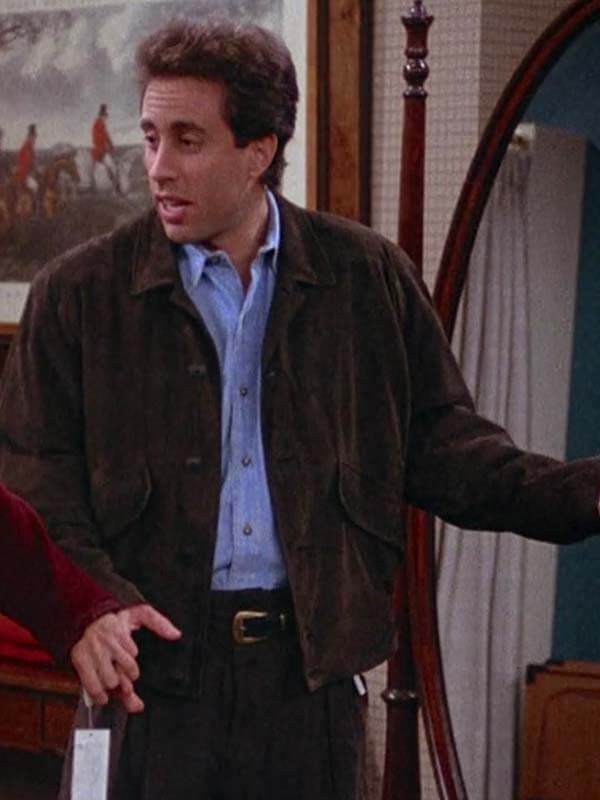 Jerry Seinfeld The Seinfeld Brown Suede Jacket
