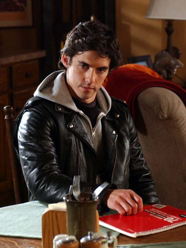 Jess Mariano Gilmore Girls Black Leather Jacket