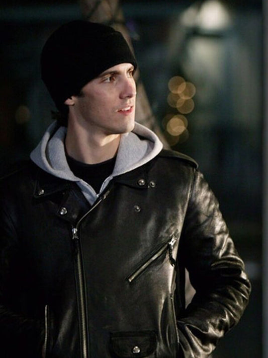 Jess Mariano Gilmore Girls Black Leather Jacket