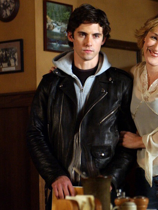 Jess Mariano Gilmore Girls Black Leather Jacket