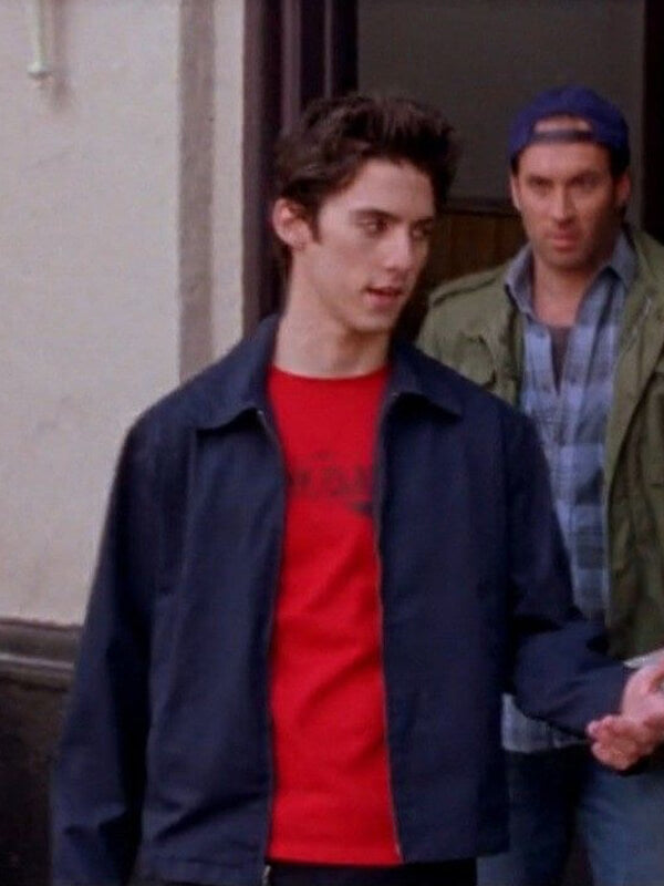 Jess Mariano Gilmore Girls Blue Cotton Jacket