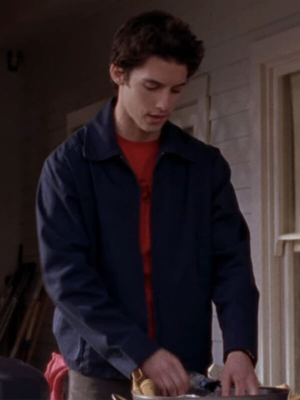 Jess Mariano Gilmore Girls Blue Cotton Jacket