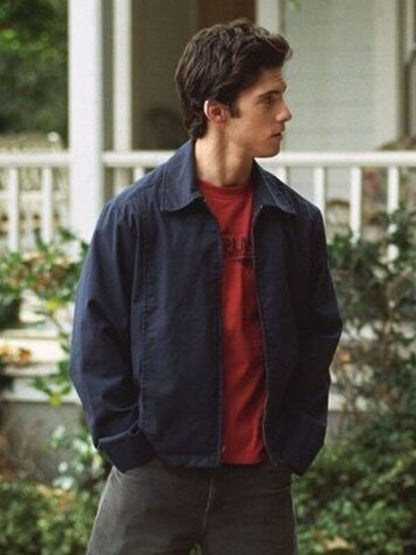 Jess Mariano Gilmore Girls Blue Cotton Jacket