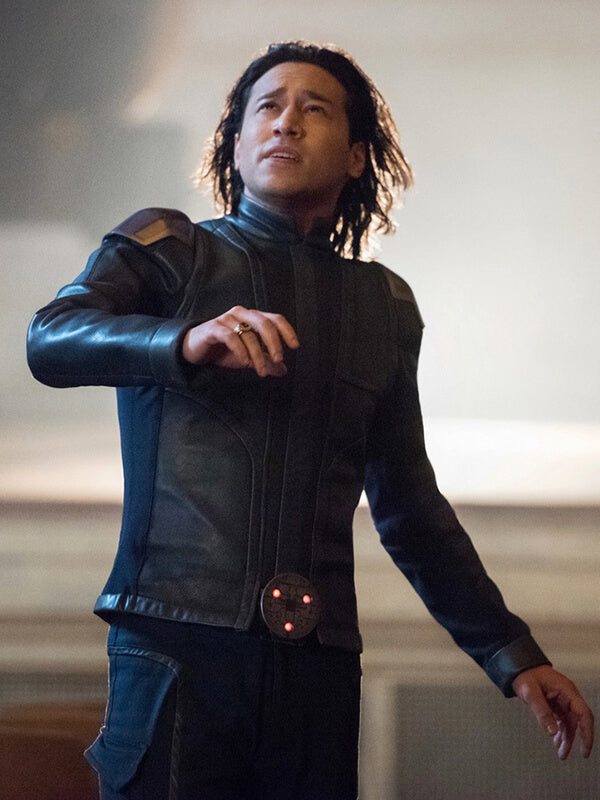 Jesse Rath Supergirl Brainy Leather Jacket