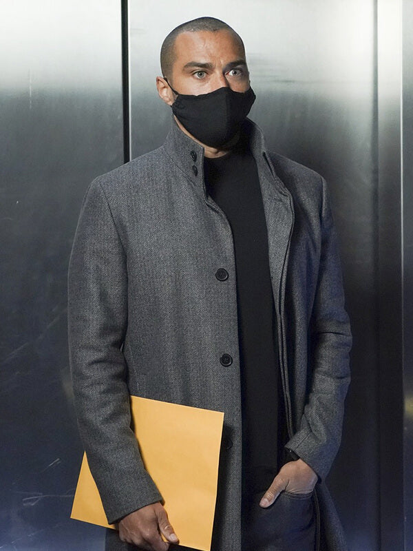 Jesse Williams Grey's Anatomy Wool Coat