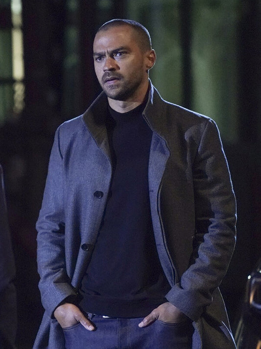 Jesse Williams Grey's Anatomy Wool Coat