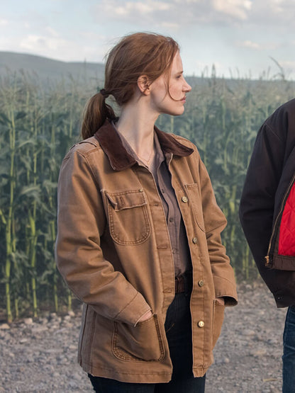 Jessica Chastain Interstellar 2014 Cotton Jacket