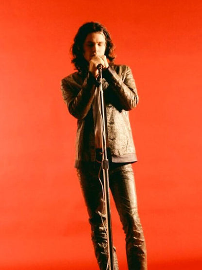 Jim Morrison Of The Doors Brown Leather Jacket