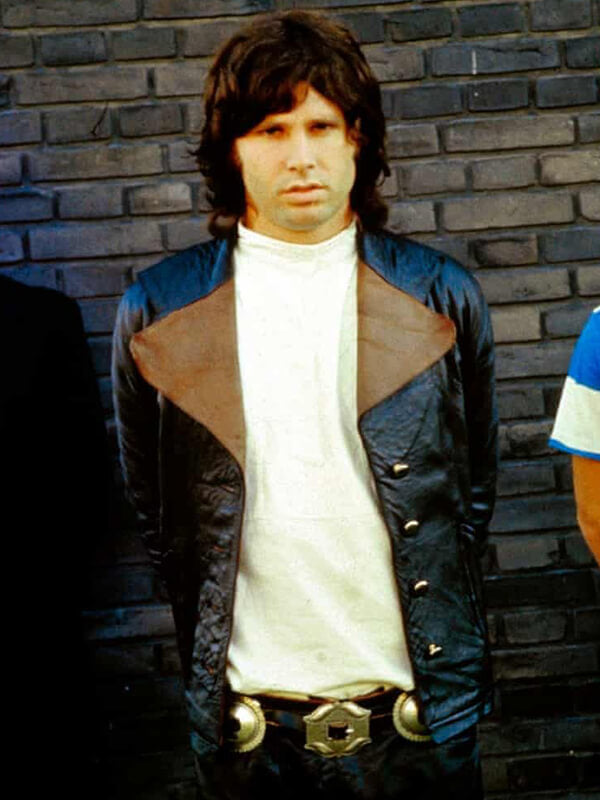 Jim Morrison The Doors Black Leather Coat