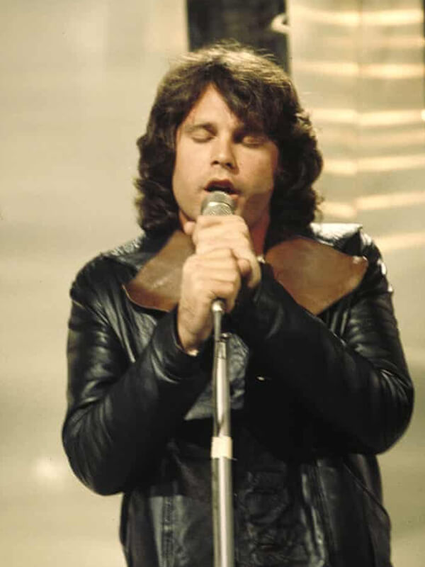 Jim Morrison The Doors Black Leather Coat