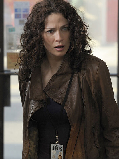 Joanne Kelly Warehouse 13 S02 Brown Leather Jacket
