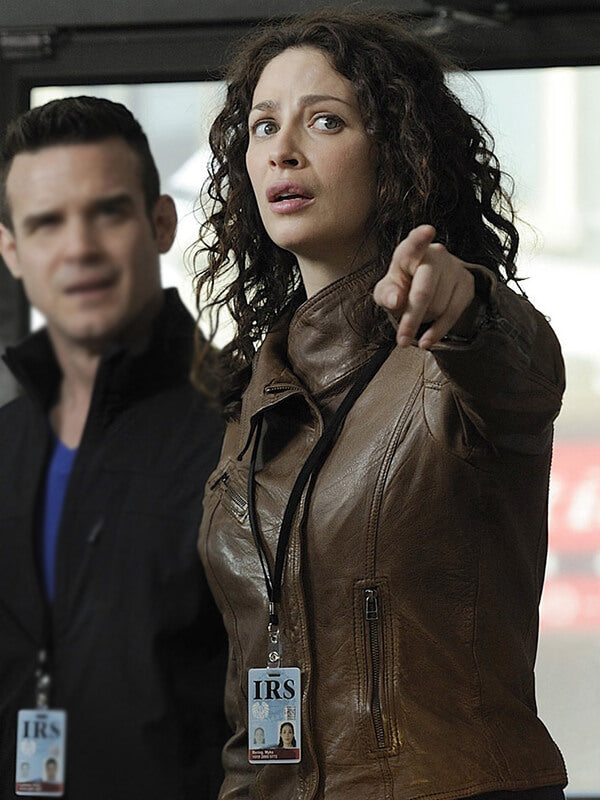 Joanne Kelly Warehouse 13 S02 Brown Leather Jacket