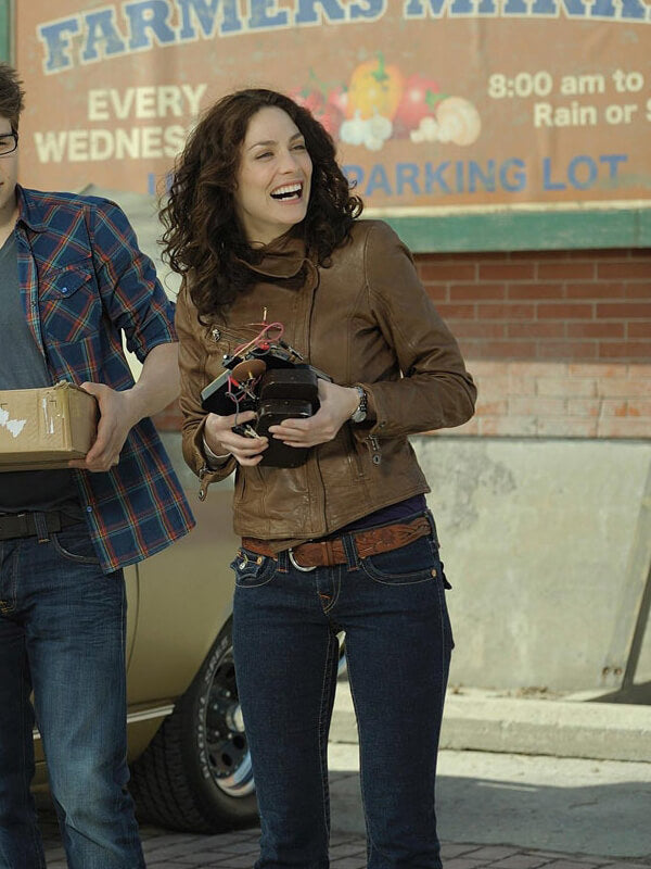Joanne Kelly Warehouse 13 S02 Brown Leather Jacket