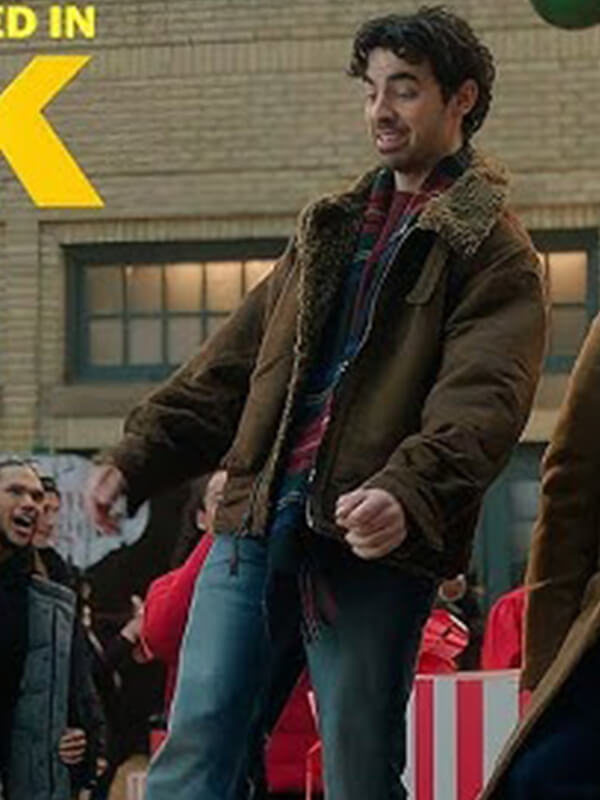 Joe Jonas A Very Jonas Christmas Movie Shearling Jacket